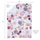 preview thumbnail 2 of 5, Lambs & Ivy Secret Garden Ultra-Soft Fleece/Minky Floral Baby Blanket