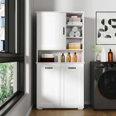 Laundry Cabinet With Doors And Shelf
