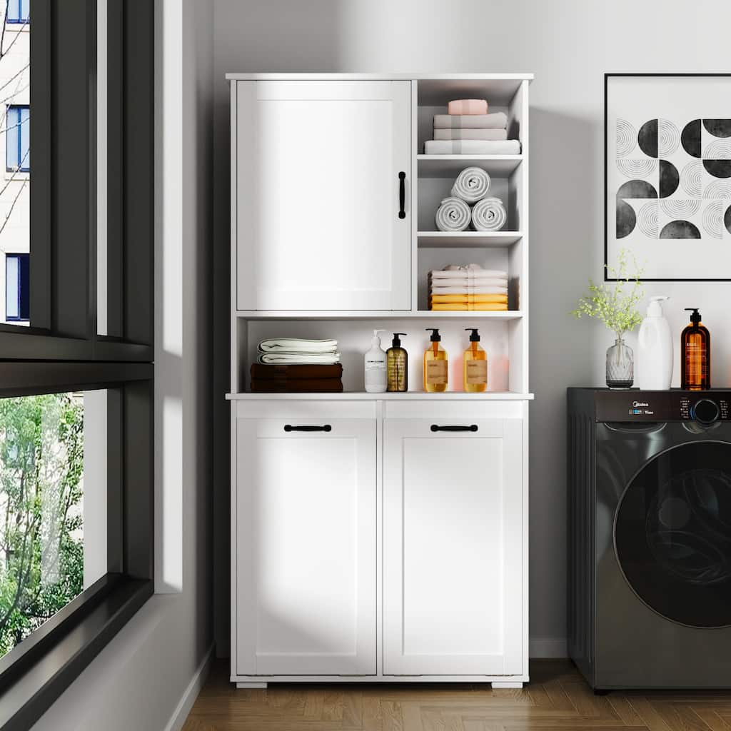 Laundry Cabinet With Doors And Shelf