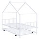 preview thumbnail 73 of 81, Metal house bed with trundle