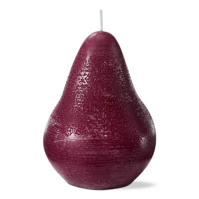 Pear Candle Eggplant - Sculpted Novelty Candle in Eggplant Purple, 4" H x 3" L x 3" W, Paraffin Wax, Everyday Decor