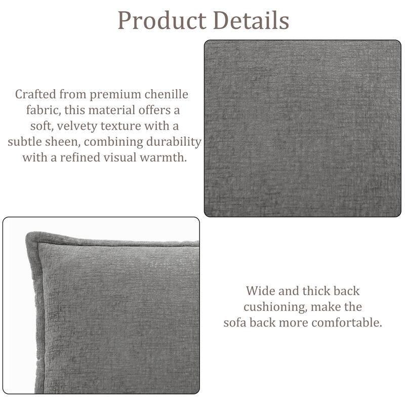 147.9'' W U-Shaped Modular Sectional Sofa Comfy Cloud Couch Chenille Sofa