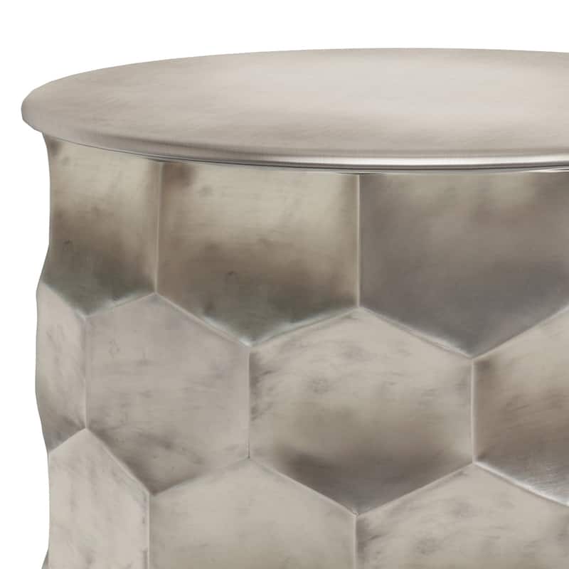 WYNDENHALL Kacey Industrial 17 inch Wide Metal Storage Accent Side Table, Fully Assembled