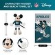 preview thumbnail 62 of 81, Disney NFL Mickey Splash Hugger Beach Towel Set