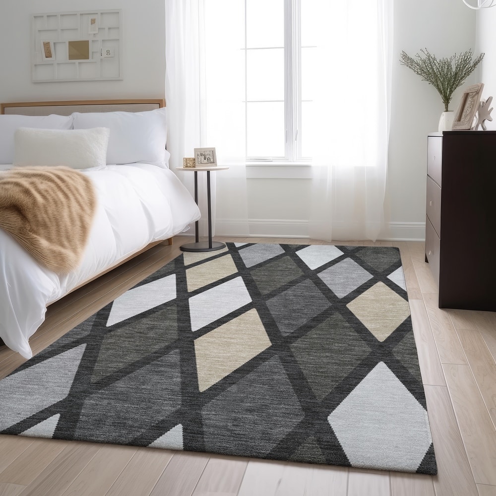 Premium Washable Super Soft Mosaic Diamonds Mayfield Rug
