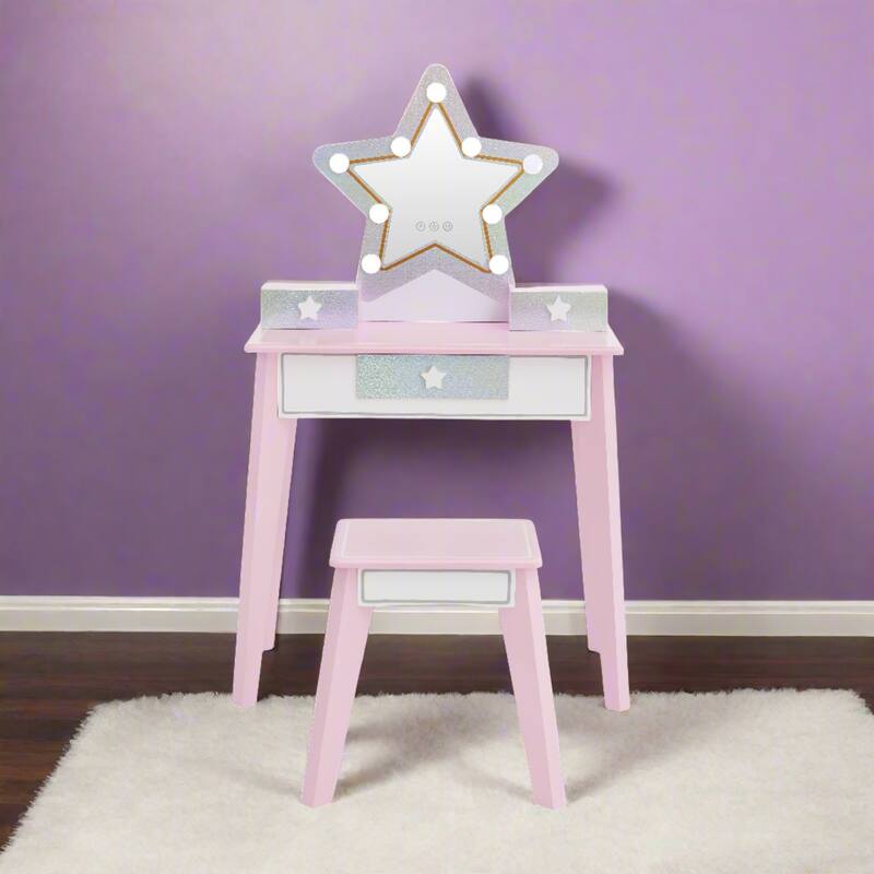Fantasy Fields Little Princess Star Vanity with LED Mirror