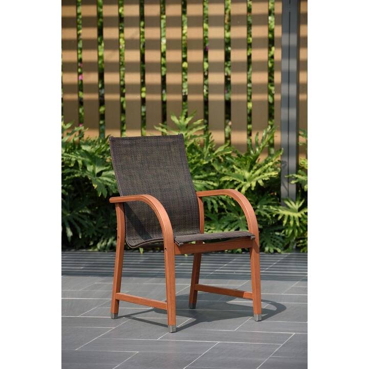 Amazonia Pucara 9pc 100% FSC Certified Wood Outdoor Patio Dining Set - 9 Piece