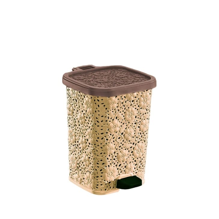 6 qt Lace Step Trash Can