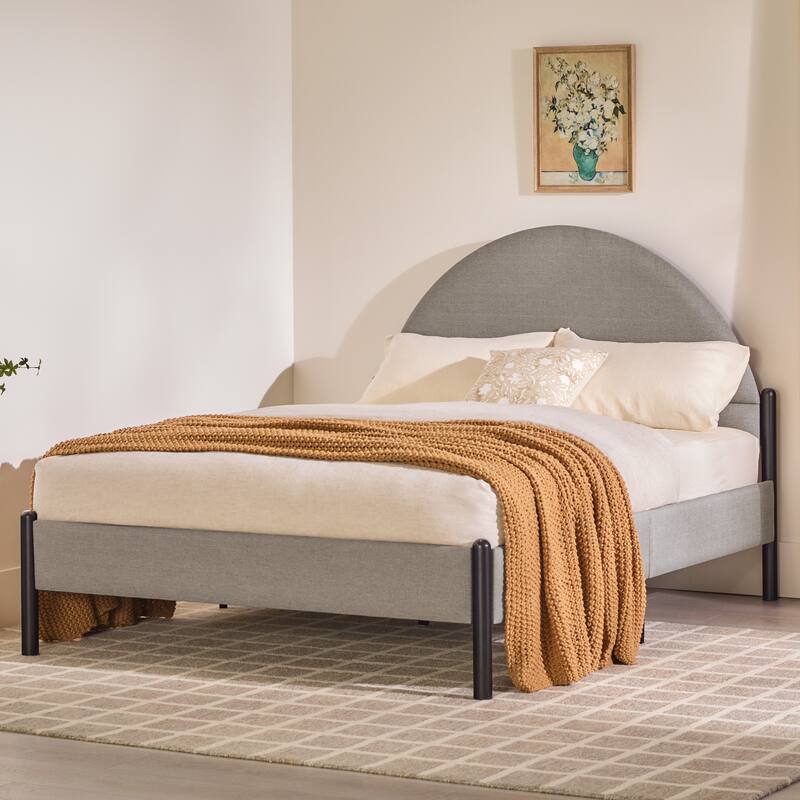 Middlebrook Designs Modern Arch Headboard Queen Bedframe