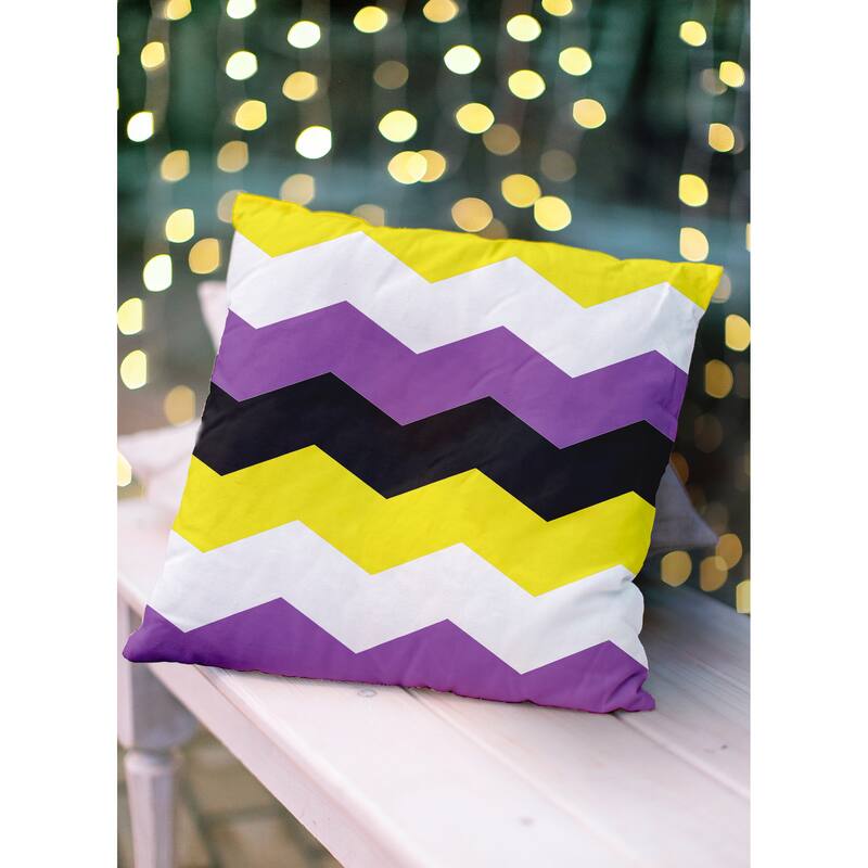 Pride Chevron Outdoor Throw Pillow