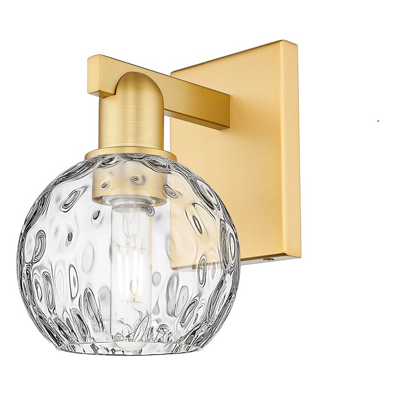 Innovations Lighting Endless Possibilities Arcadia - Athens Water Glass - 1 Light 6" Sconce - Satin Gold