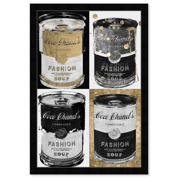 Oliver Gal Fashion Soup Pop Art Fashion and Glam Wall Art Framed