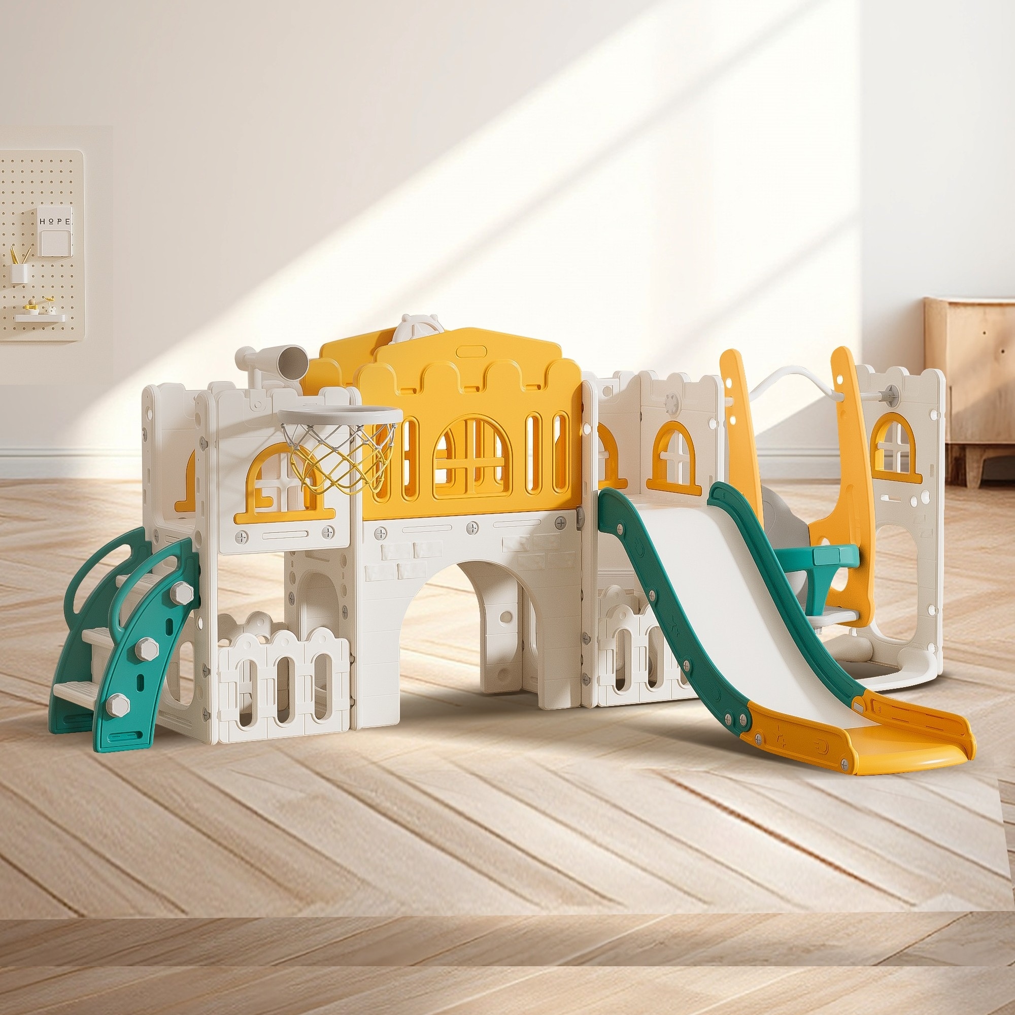 Indoor swing and slide for toddlers clearance