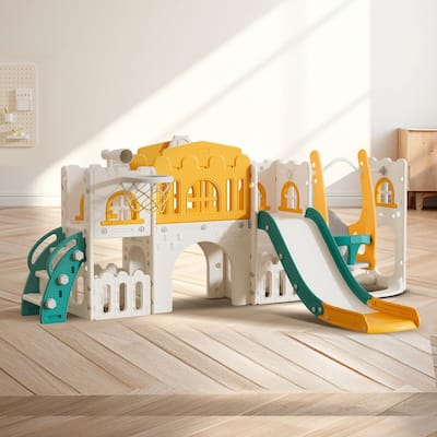 Toddler Kids Slide Swing Outdoor and Indoor Play set