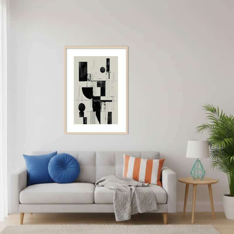 Interconnected No. 1 by Cartissi Wood Framed Wall Art Print