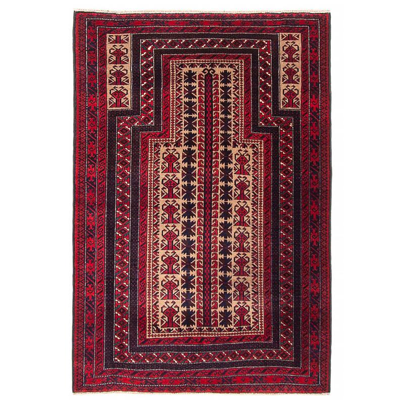 Teimani Beige Rug 3'2" x 4'9" - 3'2 x 4'9 - Beige - 3'2 x 4'9
