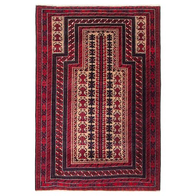 Teimani Beige Rug 3'2" x 4'9" - 3'2 x 4'9