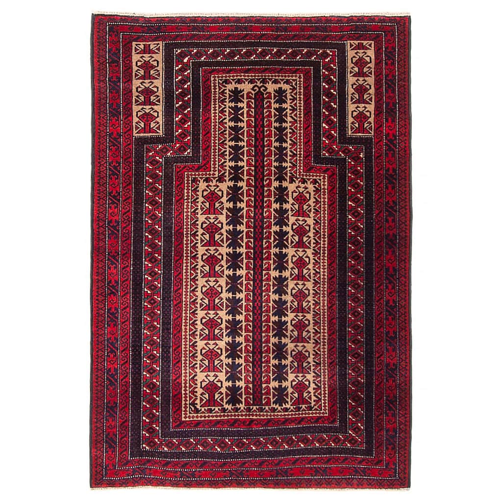 Teimani Beige Rug 3'2" x 4'9" - 3'2 x 4'9