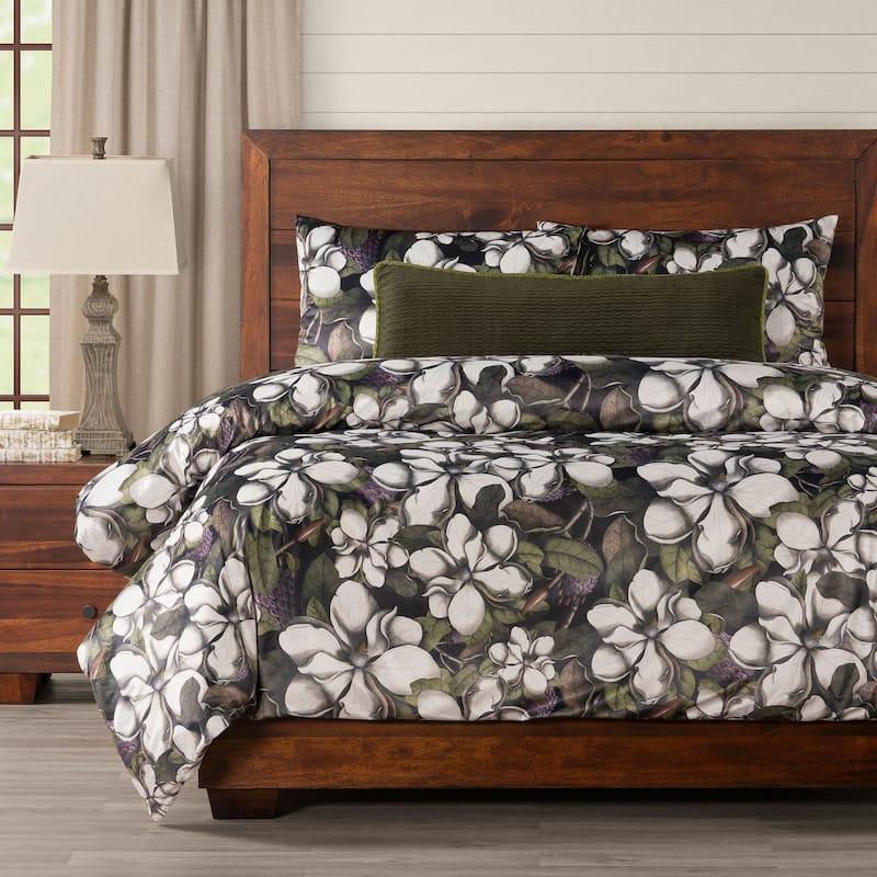 Smithsonian Sweet Magnolias Duvet Set - Twin - 4 Piece