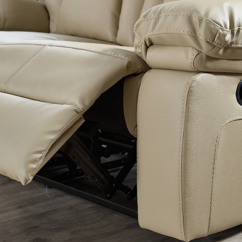 Bonded Leather Recliner Sofa