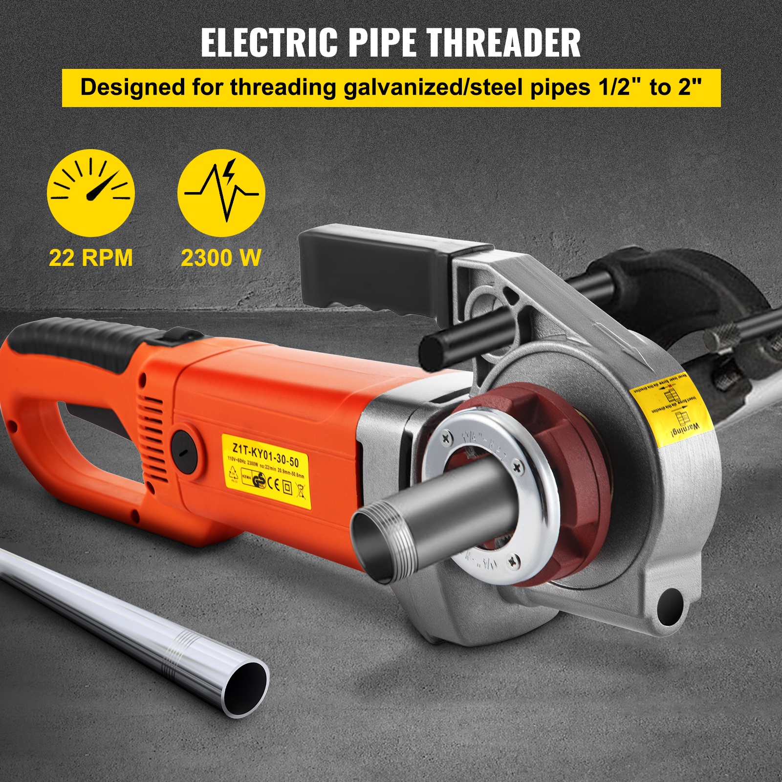 Gas shop pipe threader