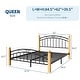 preview thumbnail 2 of 10, Queen Size Bed Frame with Headboard,Platform Bed Frame,Wooden Slat Support,No Box Spring Needed,Underbed Storage Space