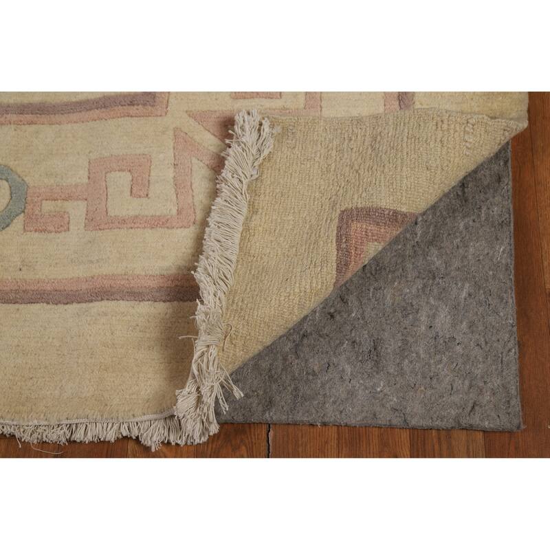 Nepalese Oriental Vintage Area Rug Hand-Knotted Wool Carpet - 7'9" x 9'4"