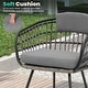 preview thumbnail 8 of 24, VredHom 11PC Outdoor Patio Aluminum X-Frame Dining Set Table with Rattan Chairs