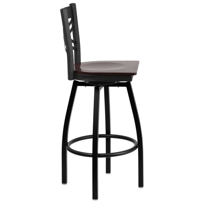 X'' Back Swivel Metal Barstool - 16.5"W x 20.5"D x 44.5"H - 16.5"W x 20.5"D x 44.5"H