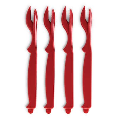Maine Man 4 Piece EZ Seafood Shellers Set - Zips Open Shells, Removes Veins, Great for Crab, Lobster, Shrimp, Prawns...