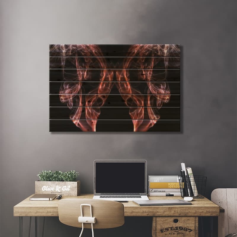 Beauty Of Aerodynamics, Copper Print On Wood by Elena Kulikova - Multi-Color