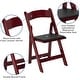 preview thumbnail 64 of 65, Wood Folding Chair with Vinyl Padded Seat (Set of 2)