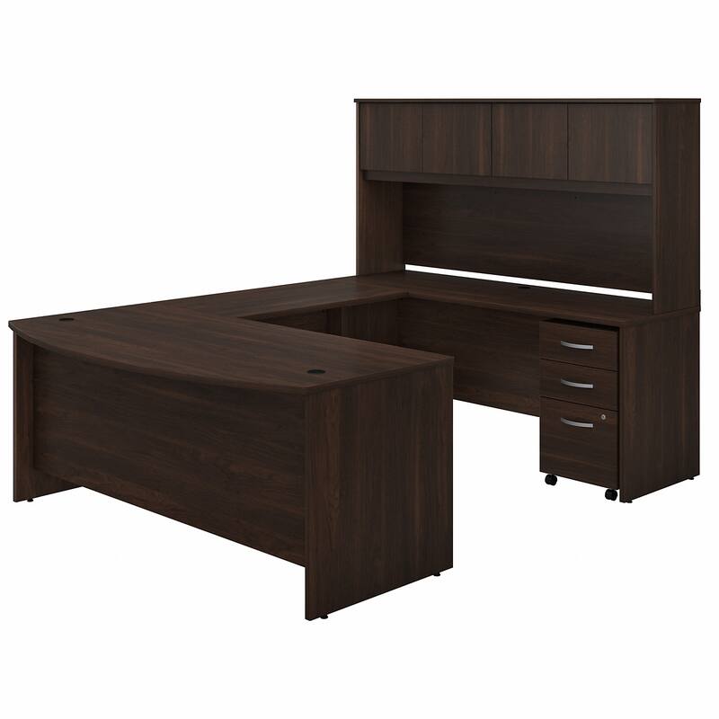 Studio C 72W U Desk with Hutch and Drawers by Bush Business Furniture