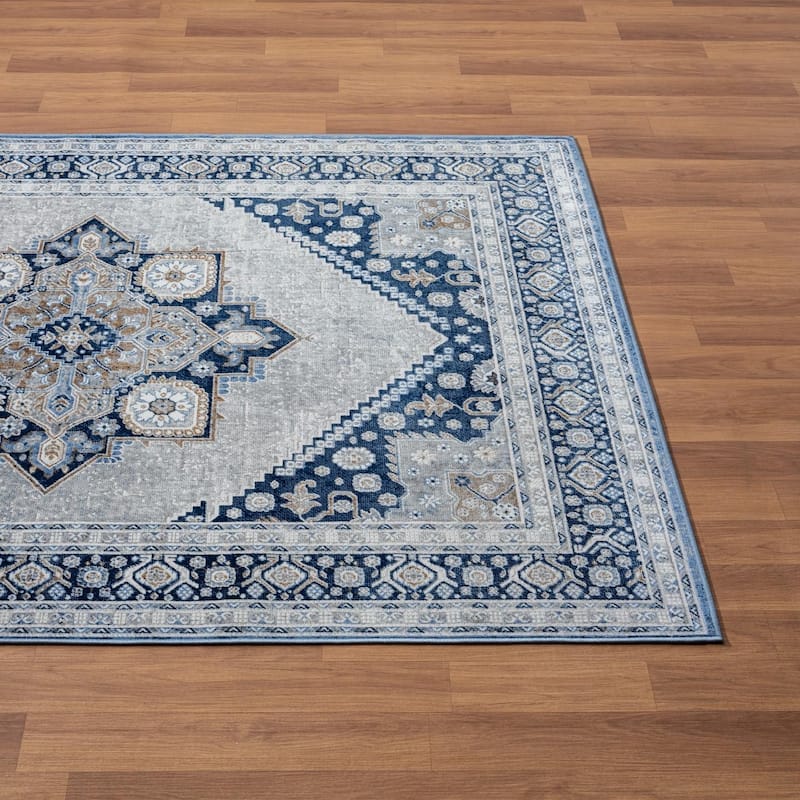 Luxe Weavers Oriental Medallion Area Rug, Medium Pile Carpet