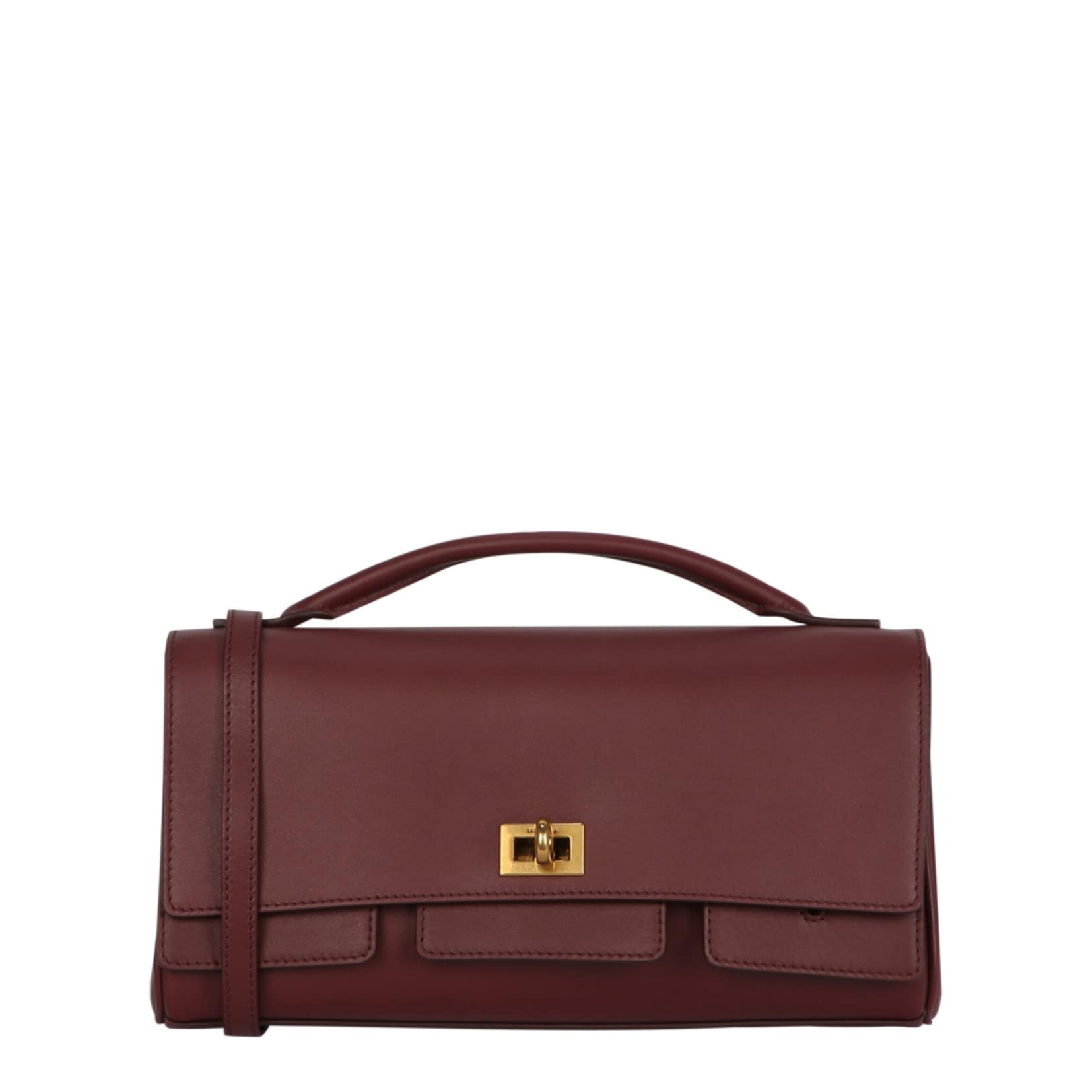 Balenciaga Bel Air Small Leather Clutch Bag