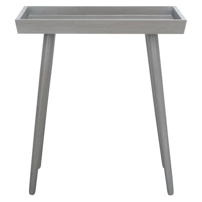SAFAVIEH Fanica Tray Accent Table - 24Wx16Dx25H - Slate Grey