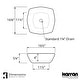 preview thumbnail 4 of 4, Karran Valera 17" Vitreous China Vessel Bathroom Sink in White