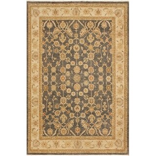 Ron Raz Rug Classic Ziegler Ronald Gray Beige Hand-knotted Wool Rug - 8 ft. 11 in ...