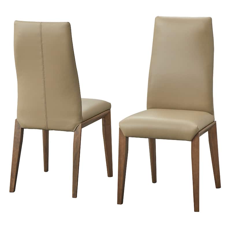 Lifestorey Valissa Leather Dining Chair (Set of 2)