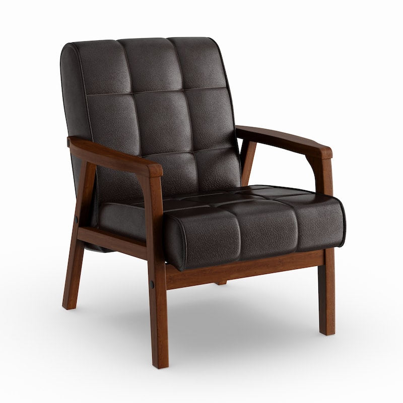 Carson Carrington Karkkila Mid-century Brown Club Chair