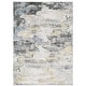 preview thumbnail 3 of 15, Vista Home Marissa Washable Abstract Grey/ Blue Indoor Area Rug