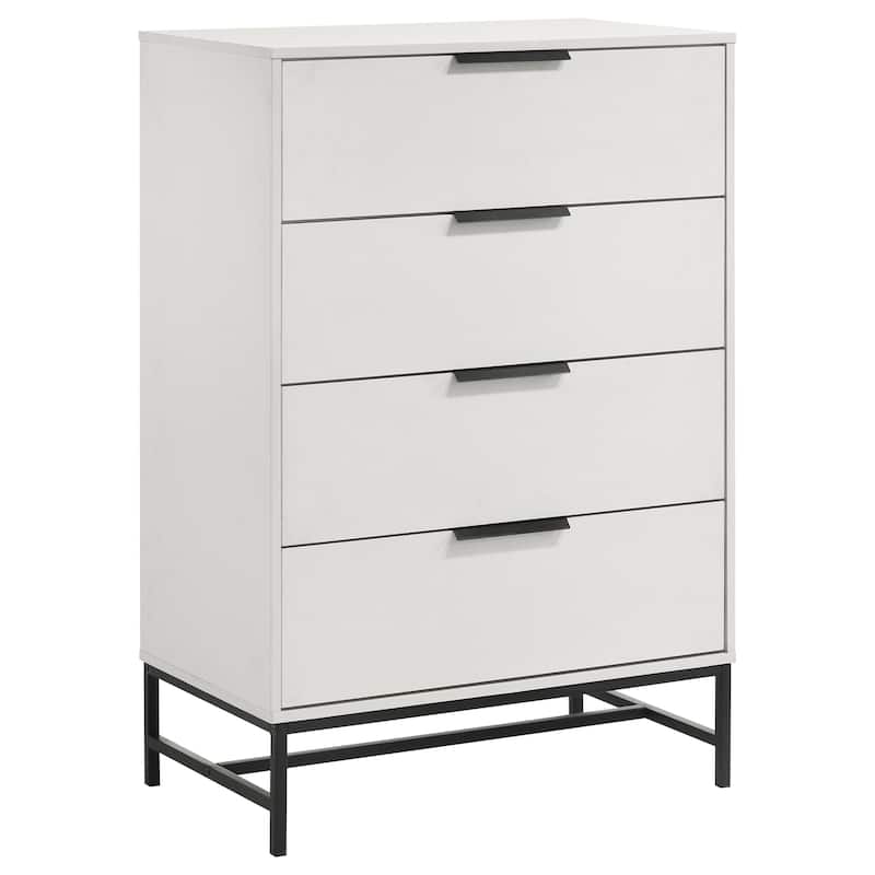 Sonora 4-drawer Bedroom Chest White - White