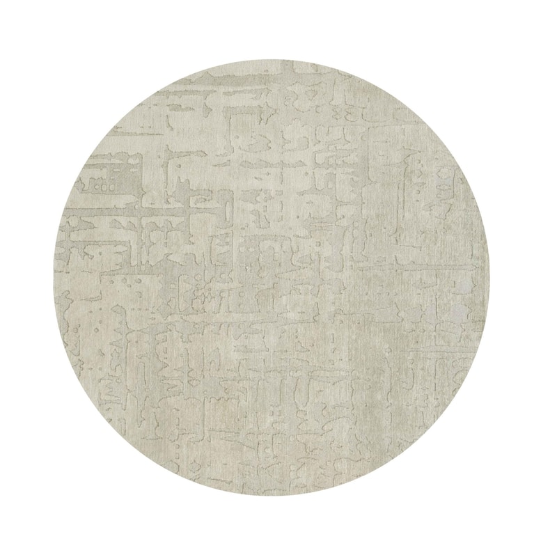 Kowak Geometric Abstract Modern Non Skid Woven Area Rug By HomeRoots - 48' X '48' X '0.2