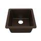preview thumbnail 55 of 75, Karran Undermount Quartz Bar Single Bowl Sink Brown