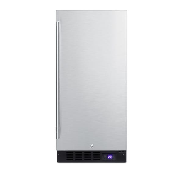 Summit SCFF1533B 15" Wide 2.45 Cu. Ft. Freezer with Temperature Alarm. Opens flyout.