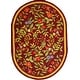 preview thumbnail 86 of 104, SAFAVIEH Handmade Chelsea Jalisa French Country Floral Wool Rug 4'6" x 6'6" Oval - Burgundy - Oval