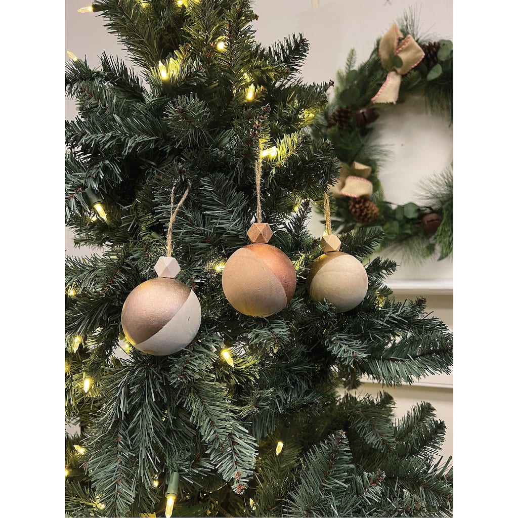 Becki Owens Wooden CHRISTMAS Ornaments - Set of 3