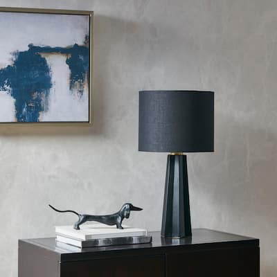 Martha Stewart Athena Geometric Ceramic Table Lamp