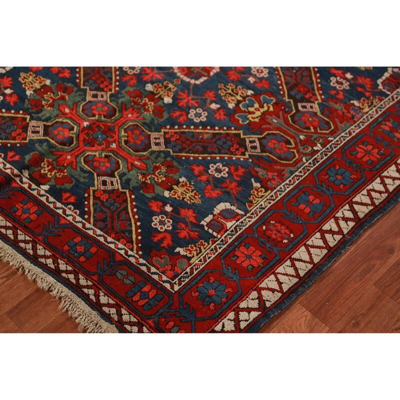 Vegetable Dye Anatolian Turkish Rug Hand-Knotted Wool Carpet - 4'4"x 6'5"
