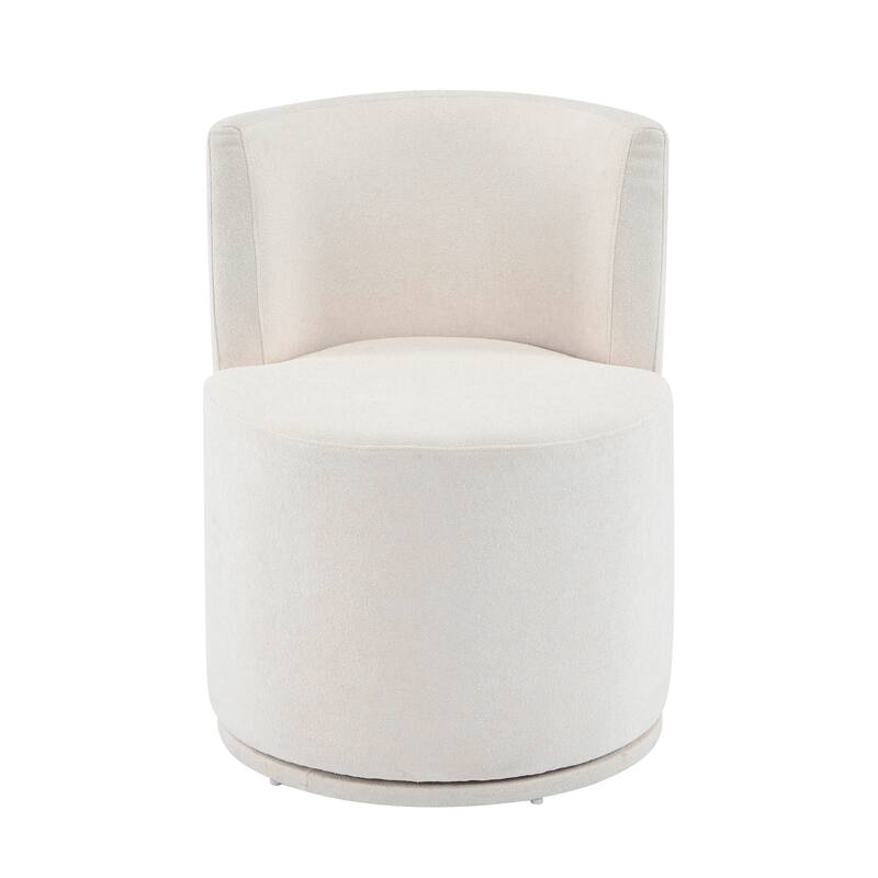 Christopher Knight Home - Thaddeus Swivel Side Chair in Fabric with Pine Frame and Plush Foam